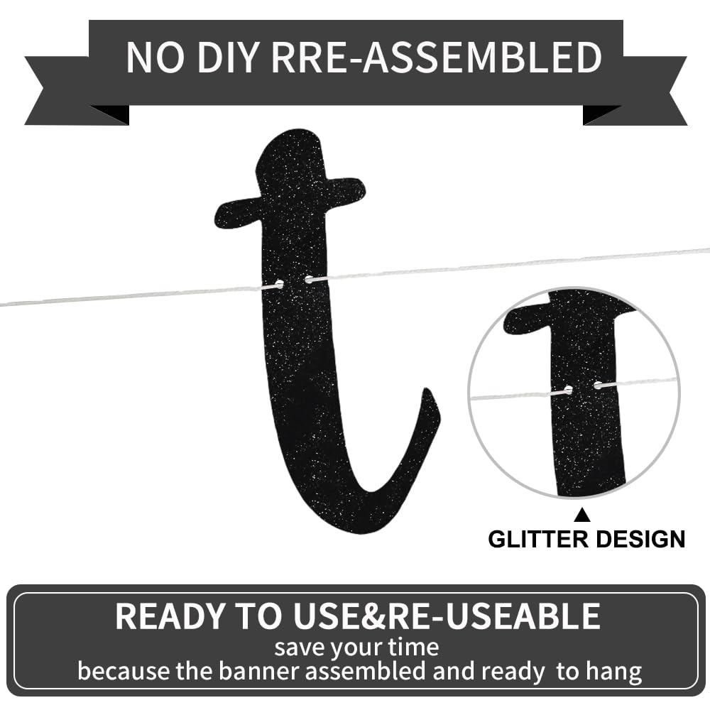 BEISHIDA Glitter Welcome to The Team Banner – Pre-Strung, No DIY Party Decor