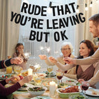 BEISHIDA Glitter Rude Youre Leaving Banner – Pre-Strung Going Away Party Decor