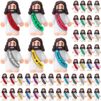 Bememo 100 Pcs Little Jesus Figures — Colorful Rubber Miniatures for Religious Party Favors