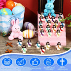 Bememo 50 Pcs Mini Jesus Figures – Rainbow Colors | Easter Party Favors
