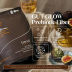 Bend Beauty Gut Glow | Daily Prebiotic Fiber Supplement Powder w/Tremella Mushroom Exract | Digestive Gut Health | 6g of Soluble Fiber per Serving | 100% Organic, Vegan, Sugar Free Fiber | Unflavored