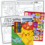 Bendon Pokemon Stickers Activity Set – Coloring Book, Reward Stickers, Door Hanger & Thank You Card Craft