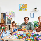 BenLouis 24 Sports Mini Coloring Books with 24 Stacking Crayons | Kids Party Favors & Classroom Activities