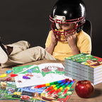 BenLouis 24 Pcs Football Mini Coloring Books – Kids Party Favors & Bulk Activity Books