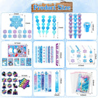 BenLouis 432Pcs Frozen School Stationery Set – Winter Snowflake Classroom Favors & Party Prizes