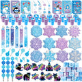 BenLouis 432Pcs Frozen School Stationery Set – Winter Snowflake Classroom Favors & Party Prizes