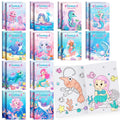 BenLouis 24 Pcs Mermaid Mini Coloring Books – Kids Party Favors & Travel Activities