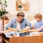 BenLouis 24 Sports Mini Coloring Books with 24 Stacking Crayons | Kids Party Favors & Classroom Activities