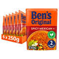 Bens Original Spicy Mexican Microwave Rice 250g (Case of 6)