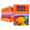 Bens Original Vegetable Pilau Microwave Rice 250g (Case of 6)