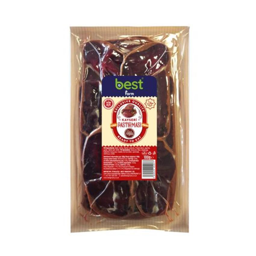 Best Farm Exclusive Quality Sliced Kayseri Pastırma Cured Beef 100g