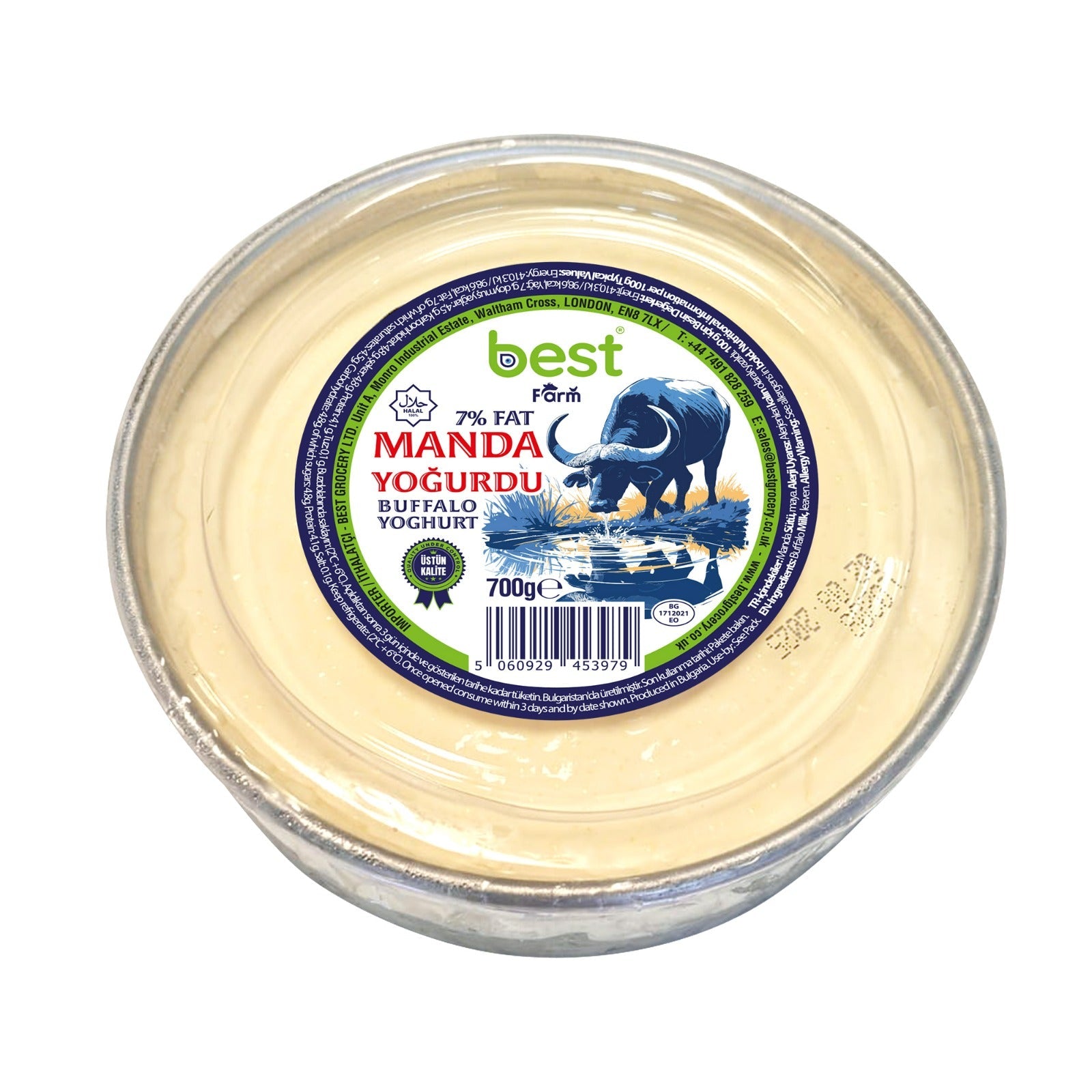 Best Farm Premium Thick Buffalo Milk Yogurt 7% Fat 700g
