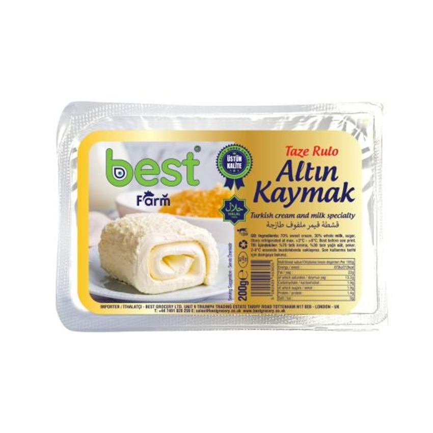 Best Farm Fresh Rolled Clotted Cream (Taze Rulo Altın Kaymak), 200g Pack