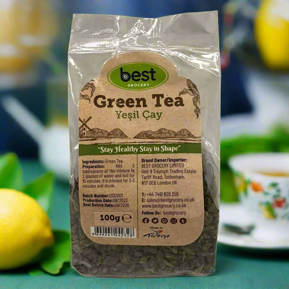Best Grocery Loose Leaf Green Tea Yeşil Çay Pack 100g