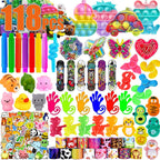 Bestkiy 118 Pcs Party Favors for Kids – Classroom Prizes, Treasure Chest Toys, Pinata Fillers