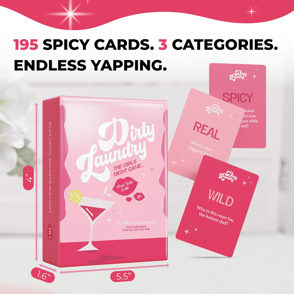 BETTER US Girls Night Party Game for Adults 18+ – 195 Spicy Questions for Bachelorette, Birthday & Ladies Night
