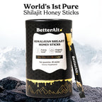 BetterAlt Shilajit Sticks with Organic Honey & Saffron | 30 Sticks for Energy & Immunity