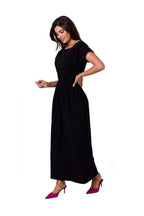 BeWear Comfortable cotton maxi dress with a neckline