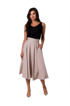 BeWear high waist and decorative buttons midi skirt
