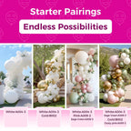 Bezente White 12-Inch Latex Balloons — 100-Pack for Weddings, Birthdays, and Backdrops