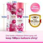 Bezente Balloon Shine Spray – 20 oz, Waterproof, Long-Lasting Shine for Party Balloons