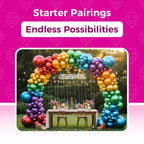 Bezente Chrome Latex Balloons – 150 Pack, 5" Metallic Balloons for Birthday, Wedding & Party Decor
