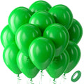 Bezente Green Balloons – 100 Pack 12 Inch Latex Party Balloons for Green Jungle Theme