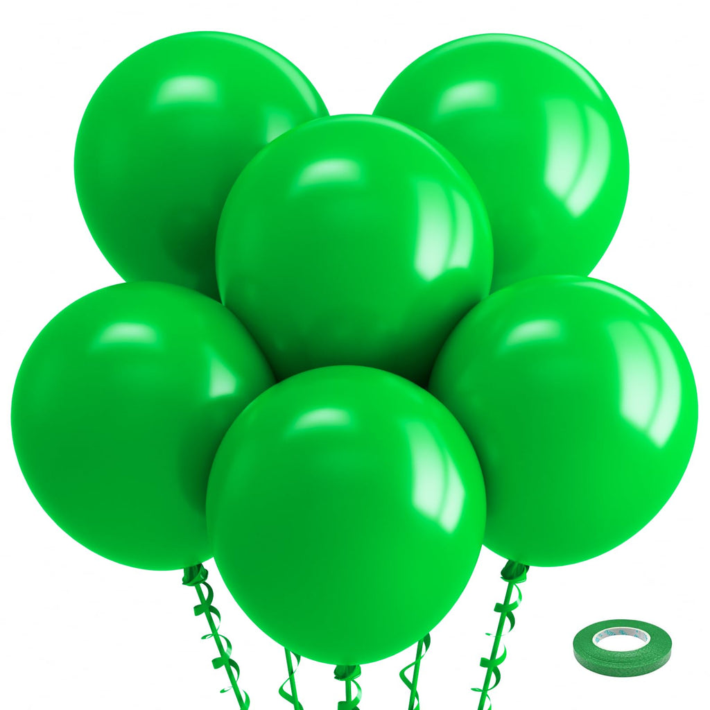 Bezente Green Balloons 18 Inch – 30 Pack Large Latex Party Decor