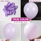 Bezente Pastel Purple Latex Balloons – 100 Pack, 12" Lavender Lilac Party Decor for Weddings & Celebrations