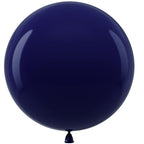 Bezente Navy Blue Giant Balloons 36 Inch - 8 Pack | Jumbo Dark Blue Latex Balloons for Weddings & Parties