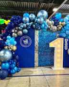 Bezente Blue Balloons Set – 60pc 12in Latex Balloons for Party Decor