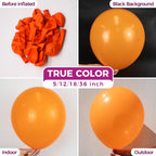 Bezente Orange Balloons – 100 Pack 12-Inch Latex Party Balloons for Birthdays, Showers & Halloween
