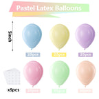 Bezente Pastel Balloons – 150 Pack 5-Inch Latex Party Balloons for Birthdays