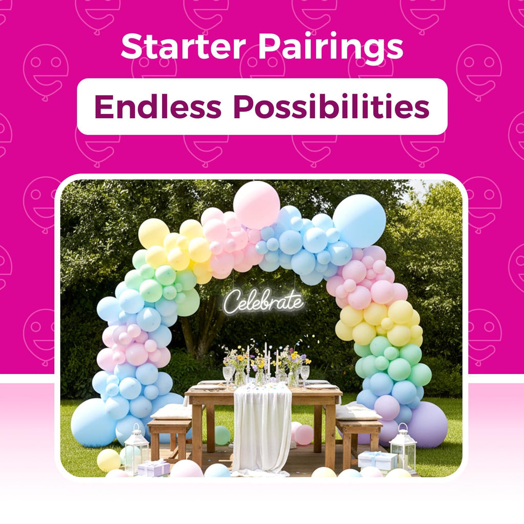 Bezente Pastel Balloons – 150 Pack 5-Inch Latex Party Balloons for Birthdays