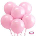 Bezente Pastel Pink Latex Balloons – 30 Pack, 18-Inch Balloons for Birthdays & Celebrations