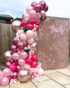 Bezente Pink Balloons Set — 60pc, 12in Latex Party Kit