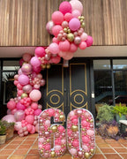 Bezente Pink Balloons Set — 60pc, 12in Latex Party Kit
