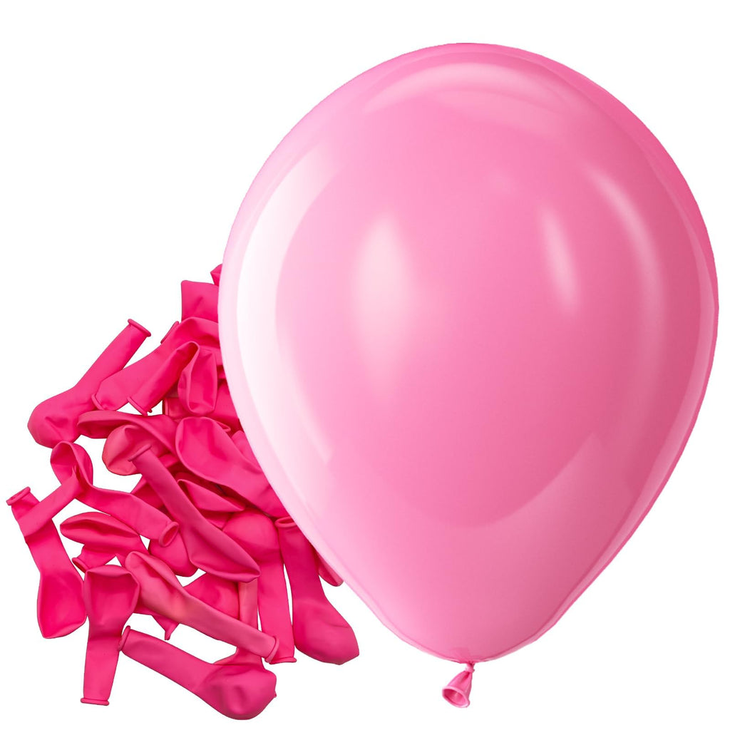 Bezente Pink Balloons – 150 Pack, 5-Inch Latex Balloons for Parties