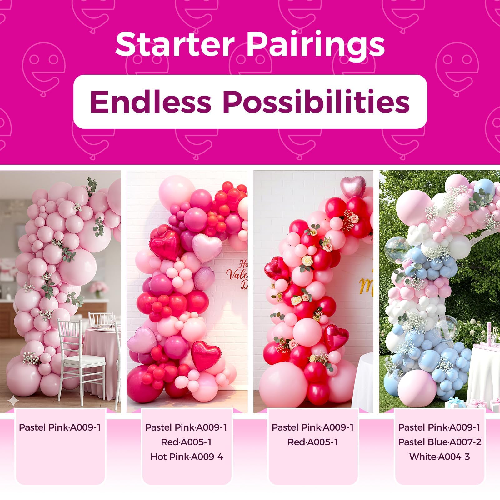 Bezente Pastel Pink Latex Balloons – 30 Pack, 18-Inch Balloons for Birthdays & Celebrations