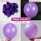 Bezente 36in Purple Giant Balloons – 8 Pack Jumbo Latex Balloons
