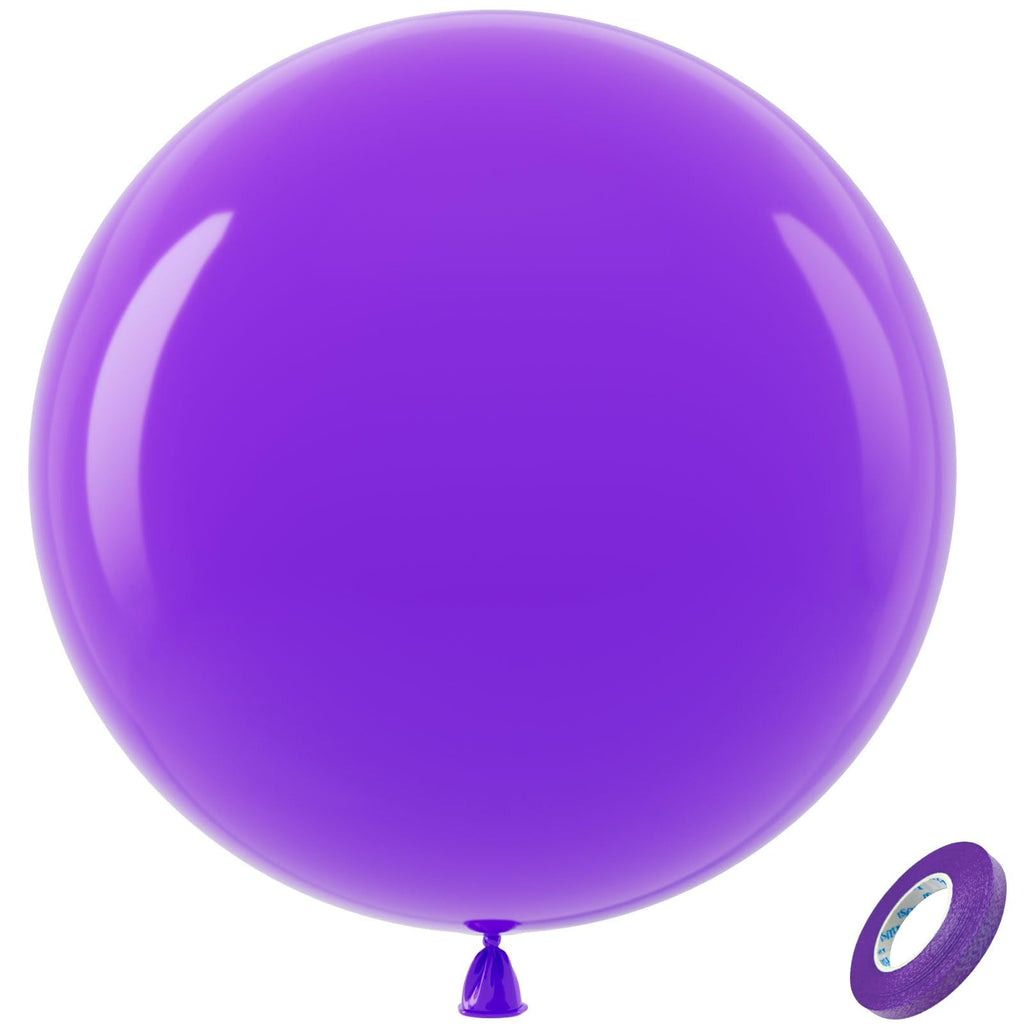 Bezente 36in Purple Giant Balloons – 8 Pack Jumbo Latex Balloons