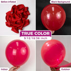 Bezente Red Balloons – 150-Pack 5-inch Matte Latex Helium Balloons