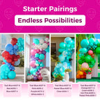 Bezente Teal Balloons 18 Inch – 30 Pack Large Teal Latex Balloons for Weddings & Parties