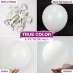 Bezente White 12-Inch Latex Balloons — 100-Pack for Weddings, Birthdays, and Backdrops
