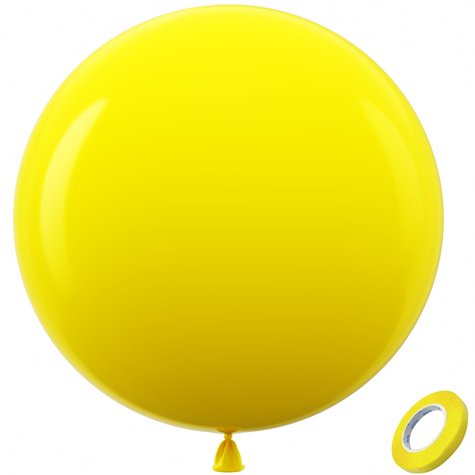 Bezente Yellow Giant Balloons 36-Inch 8-Pack – Jumbo Latex Party Balloons