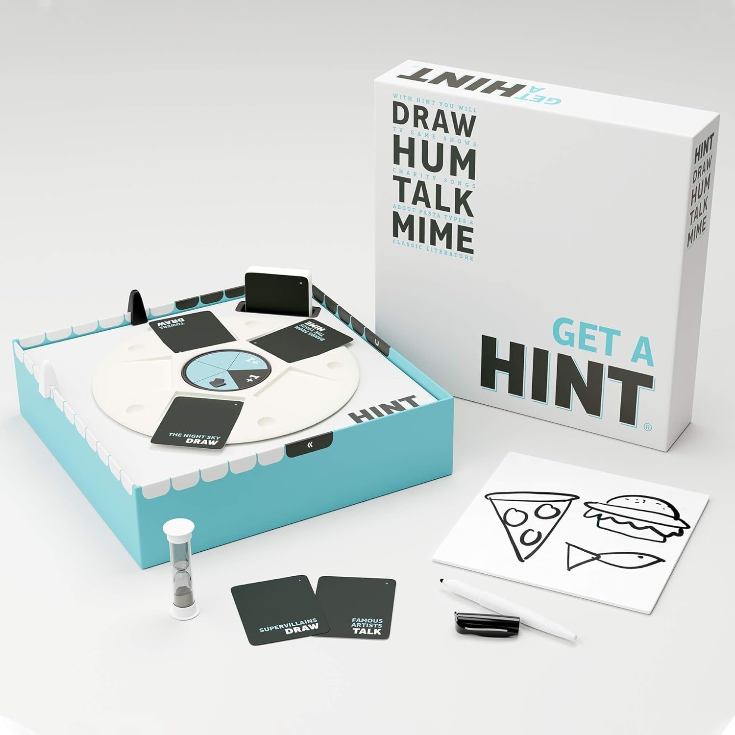Bezzerwizzer HINT Party Game (US Edition) – Creative Hinting for 4+ Players | 45-Minute Playtime