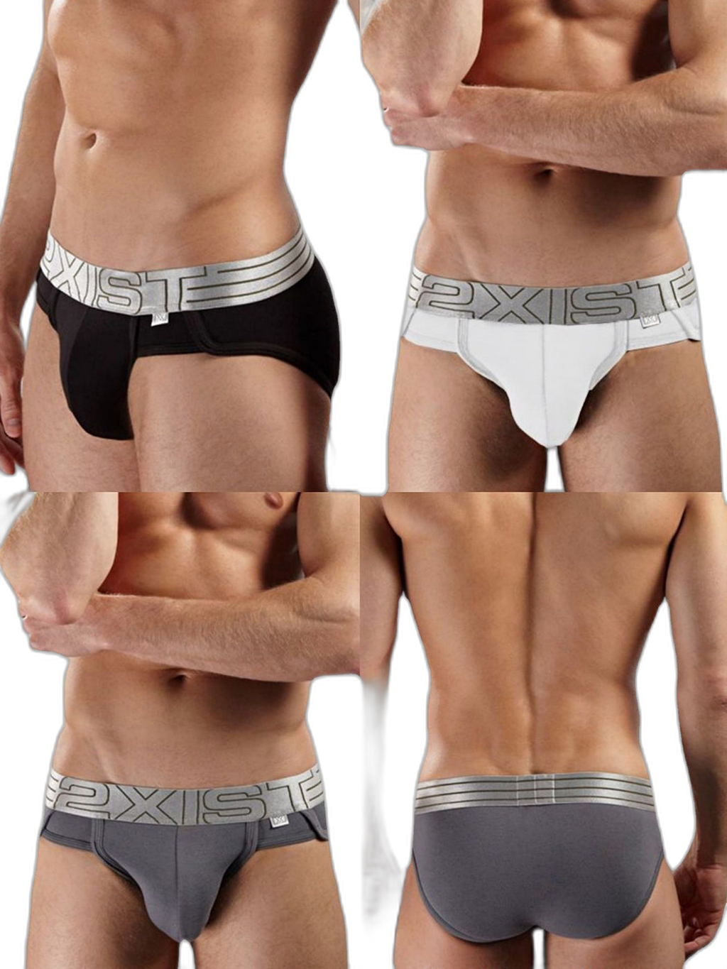 2 Pack Men's Lift No-Show Briefs