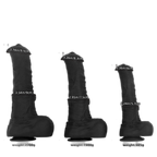 ruff GEAR Silicone Dark Horse Realistic Dildo 11.5 Inch
