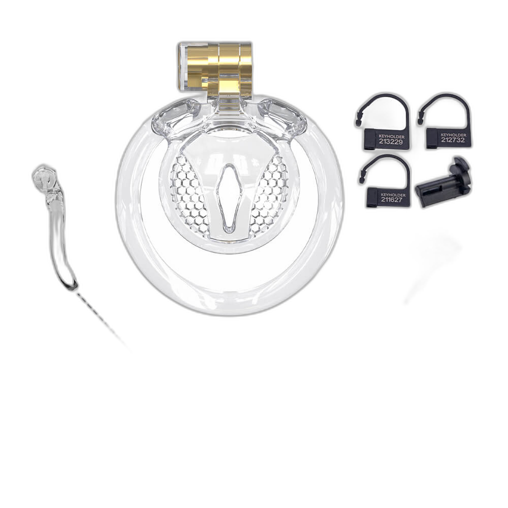 Cassian - Penis Cage - Sissy Cage - Male Chastity Device With Five Rings