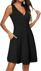 Women's Casual Fashion Floral Sleeveless Dress